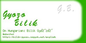 gyozo bilik business card